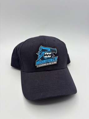 CapAmerica Monterey Hammerheads Navy Molded Rubber Logo Baseball Hat